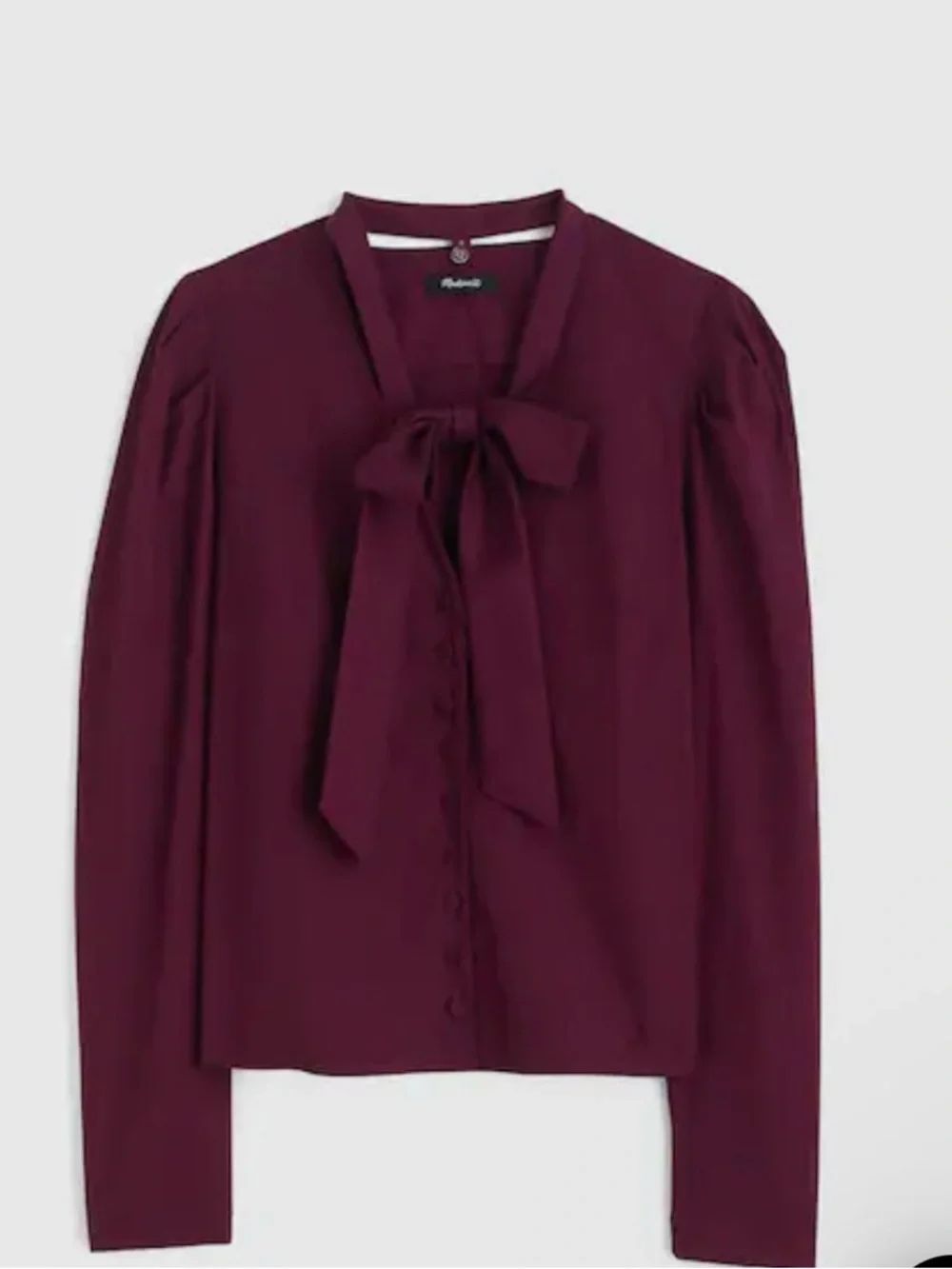V-Neck Button-Front Top